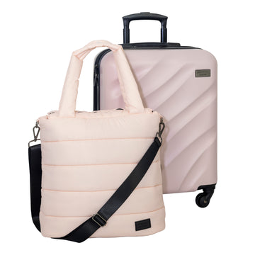 Geoffrey Beene Puffer Hardside 2 Pc Luggage Set - GeoffreyBeene