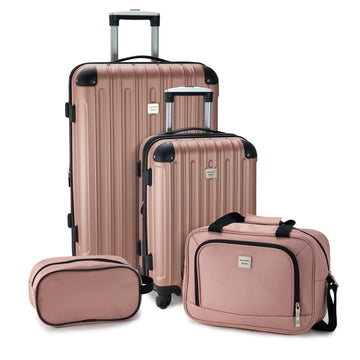 Geoffrey Beene Colorado 4 Pc Luggage Set, Blush - GeoffreyBeene