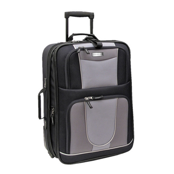 Geoffrey Beene 21” Carry-On Luggage, Black w/ Grey